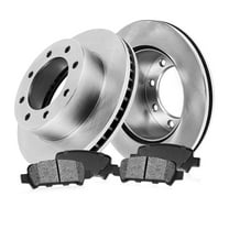 Callahan Brake Parts Brake Kit for Ford F-250 Super Duty 2005-2007, Ford F-350 Super Duty 2005-2007 Rear Replacement Brake Rotors with Metallic Brake Pads EBYK001320