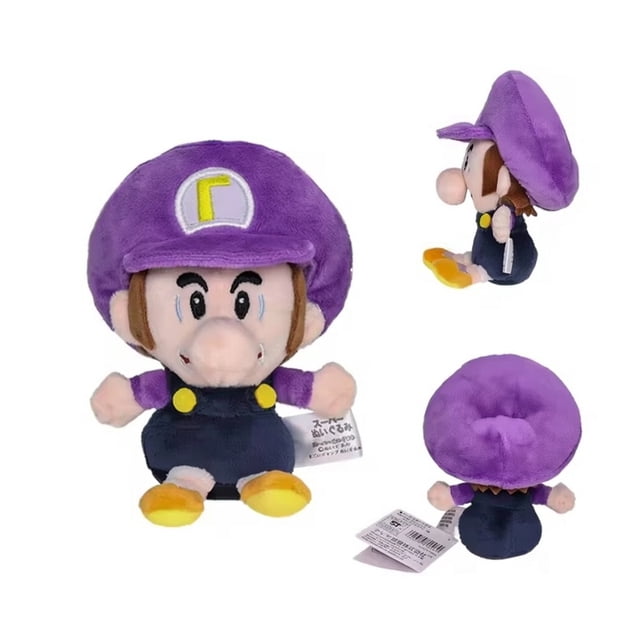 Peluche Baby Waluigi Super Mario Bros 12.5 Cm