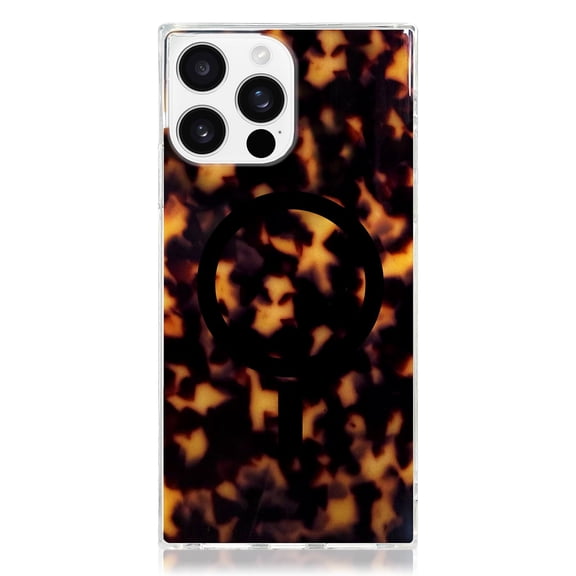 (Open Box) SQUARE Tortoise Shell with MagSafe Case - iPhone 16 Pro