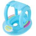 thumbnail image 1 of style2 Flotador de piscina para bebé con dosel, bote inflable para nadar para bebés con sombrilla de asiento de seguridad para bebé, 1 of 5