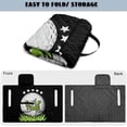 thumbnail image 6 of Xixirimido Golf Cart Seat Cover Quilted Golf Cart Seat Towel Blanket with 4 Pockets Fit for 2 Person Seats Carts Portable Travel Friendly Easy Carrying, Golf Time Grass Stars, 6 of 8