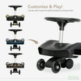 thumbnail image 6 of Evolur Cruise Swing Rider Scooter in Black, 6 of 7