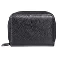 thumbnail image 1 of Cartera Julia Buxton Hudson Pik-Me-Up de piel negra, 1 of 1