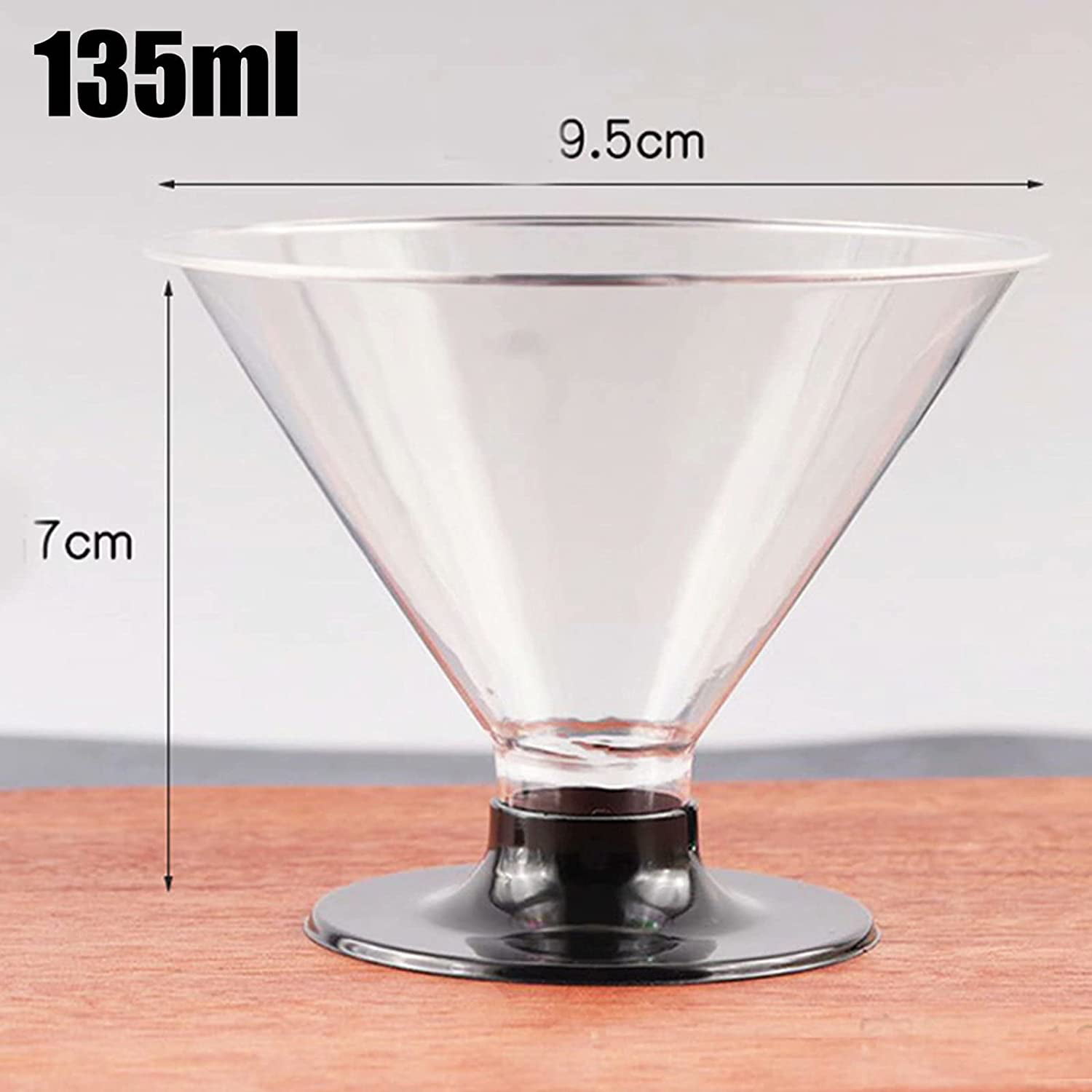 Petites™ Clear 2oz Plastic Mini Martini Glass