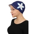 thumbnail image 2 of Chemo Hats for Women Cancer Headwear Headcoverings Soft Cotton Cute Baseball Caps (Blue Moon), 2 of 3
