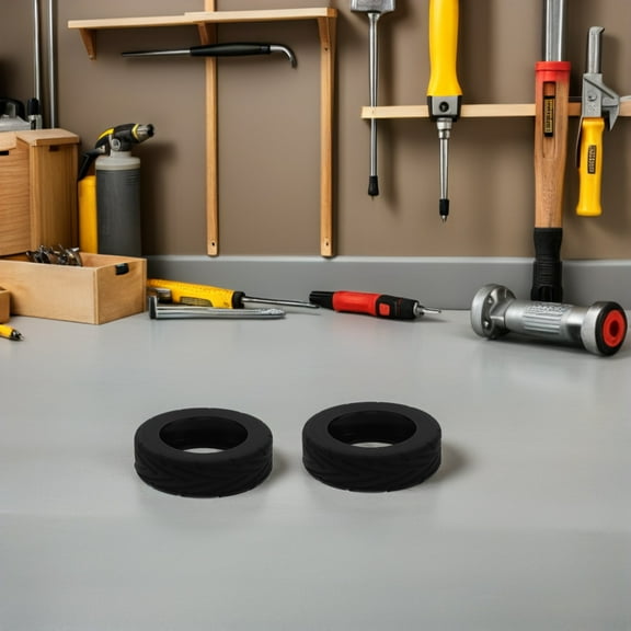 UPOUART Soft Luggage Wheel Protectors 16 Pcs Black Silent Replacement Accessories for Suitcases