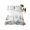 White, variant on Twin Flat Sheet Only Traditional Grid Pattern Soft Microfiber Cooling Bedding Sheets Monochrome Black Background Flat Bed Sheet