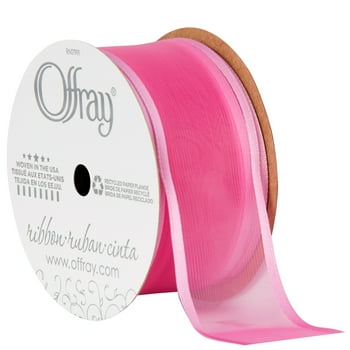 Buy Offray Ribbon, Pink 1 1/2 inch Wired Sheer Ribbon for Floral, Crafts,  and Decor, 9 feet, 1 Each Online at desertcartINDIA
