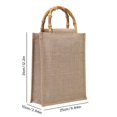 thumbnail image 2 of Sac à Bandoulière en Lin Réutilisable avec Poignées Supérieures pour Courses et Épicerie, 2 of 7