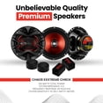 thumbnail image 3 of 2) BOSS CH6CK 6.5" 350W Car 2 Way Component Car Audio Speakers System Red Stereo, 3 of 10