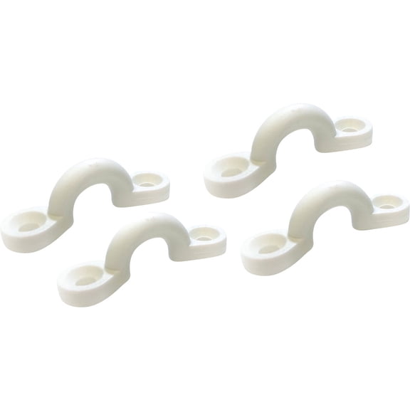 Seachoice Eye Strap Nylon - Non-Corrosive, White - 4 Pack, 1-7/8 In. L x 11/32 In. Id Eye