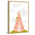 thumbnail image 3 of Marmont Hill "Pink Tee Pee" by Karen Zukowski Framed Painting Print, 3 of 5