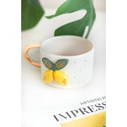 Ceramic Mug With Gold Handle A Festive Charm For The Holidays