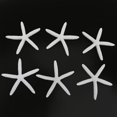 thumbnail image 4 of 6pcs Fingered White 12cm Pointer Beach Wedding Sunnimix Estrella de mar de resina, 4 of 7