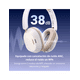thumbnail image 3 of Audífonos de diadema inalámbricos HiTune Max5c UGREEN blancos, 3 of 5