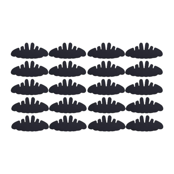 20 insertos para gorras de béisbol, cómodos forros para gorras de golf para adultos. Negro 29cmx12.5cm