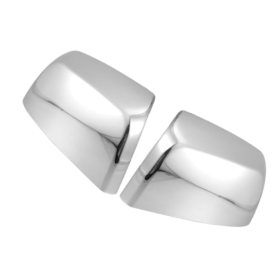 Unique Bargains 1 Pair Car Exterior Chrome Plated Mirror Cover Top Upper Half Mirror?Cover for Chevrolet Colorado 15-22