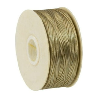 64 Yard NYMO Nylon Beading Thread Size D for Delica Beads, Sand Ash, 3 Pack