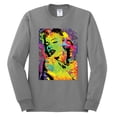thumbnail image 2 of Wild Bobby, Colorful Woman Marilyn Monroe Pop Culture Mens Long Sleeve Shirt, Heather Grey, 2XL, 2 of 3