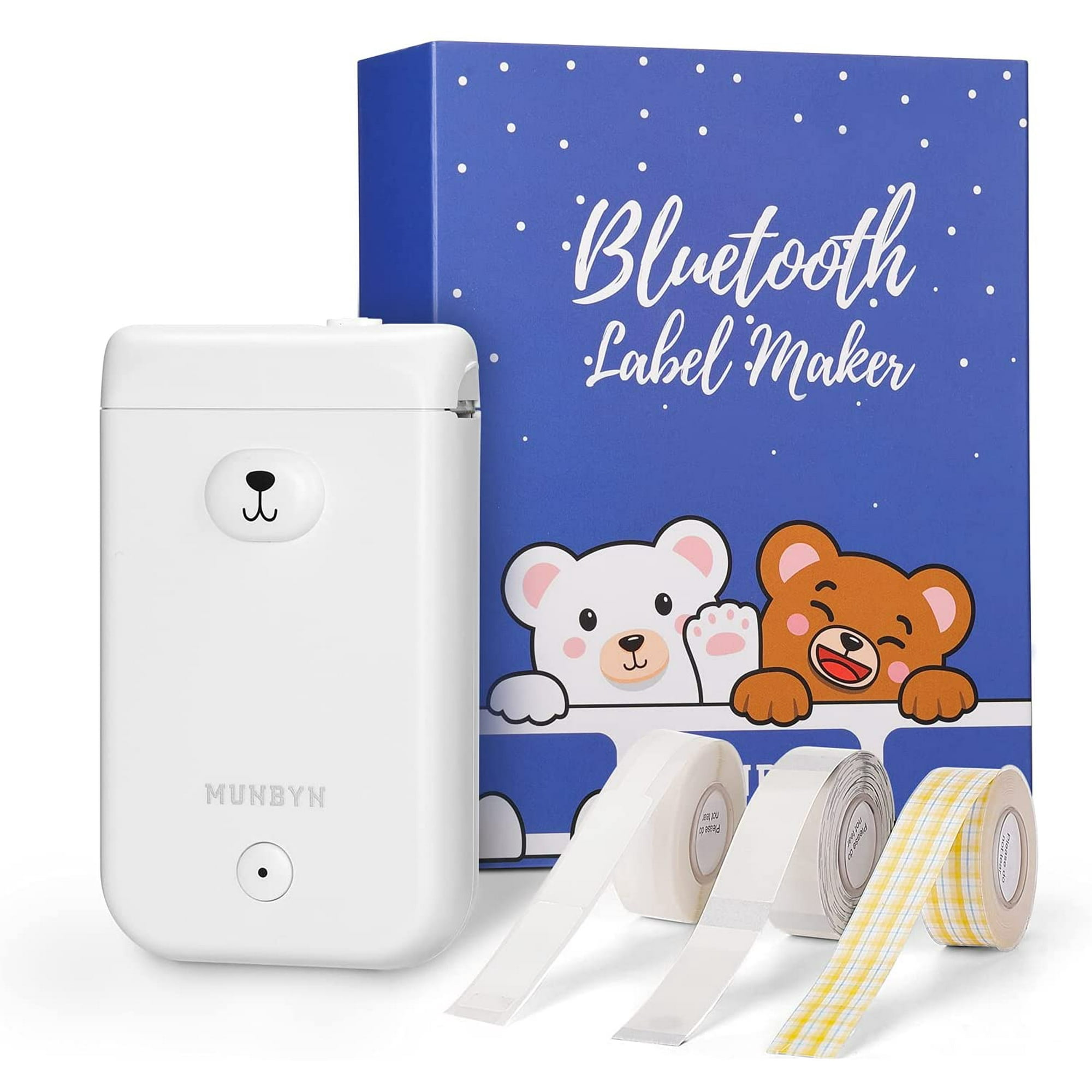 Bluetooth Label Maker, Dyfrio Portable Bear Labeler Wireless Mini Thermal Label Printer with 3 Rolls Label Tape, Name Price Expiration Date Sticker Tag Printer for Home Office and Store Organization | Walmart Canada Bluetooth Label Maker, Dyfrio Portable Bear Labeler Wireless Mini Thermal Label Printer with 3 Rolls Label Tape, Name Price Expiration Date Sticker Tag Printer for Home Office and Store Organization | Walmart Canada
