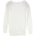 thumbnail image 2 of I.N.C Womens Embellished Pullover Sweater, Off-White, Medium, 2 of 2