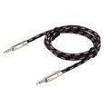 thumbnail image 2 of Cable auxiliar de audio trenzado macho a macho de 3,5 mm para altavoz de coche MP3 (negro) Ehuebsd Para estrenar, 2 of 8