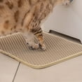 thumbnail image 4 of Pretty Kitty Cat Litter Mat - Small 12x16in Black Mat for Litter Box - Indoor Tray Mats for Cats - Essential Cat Accessories, 4 of 7