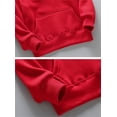 thumbnail image 6 of Toddler Hoodies Boys Fashion Fleece Pullover Hoodie Girls Boys Fashion Hoodies Kids Long Sleeve Hooded Sweatshirts with Kangaroo Pocket Red 5-6 Years, 6 of 6