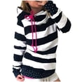 thumbnail image 1 of Mujeres Sexy Crop Floral Stripe Printed Splicing Workout Outwears Manga larga con cuello en V Sudaderas con capucha Sweatershirt Casual Otoño Blusa Tops Fridja fksj3887, 1 of 6