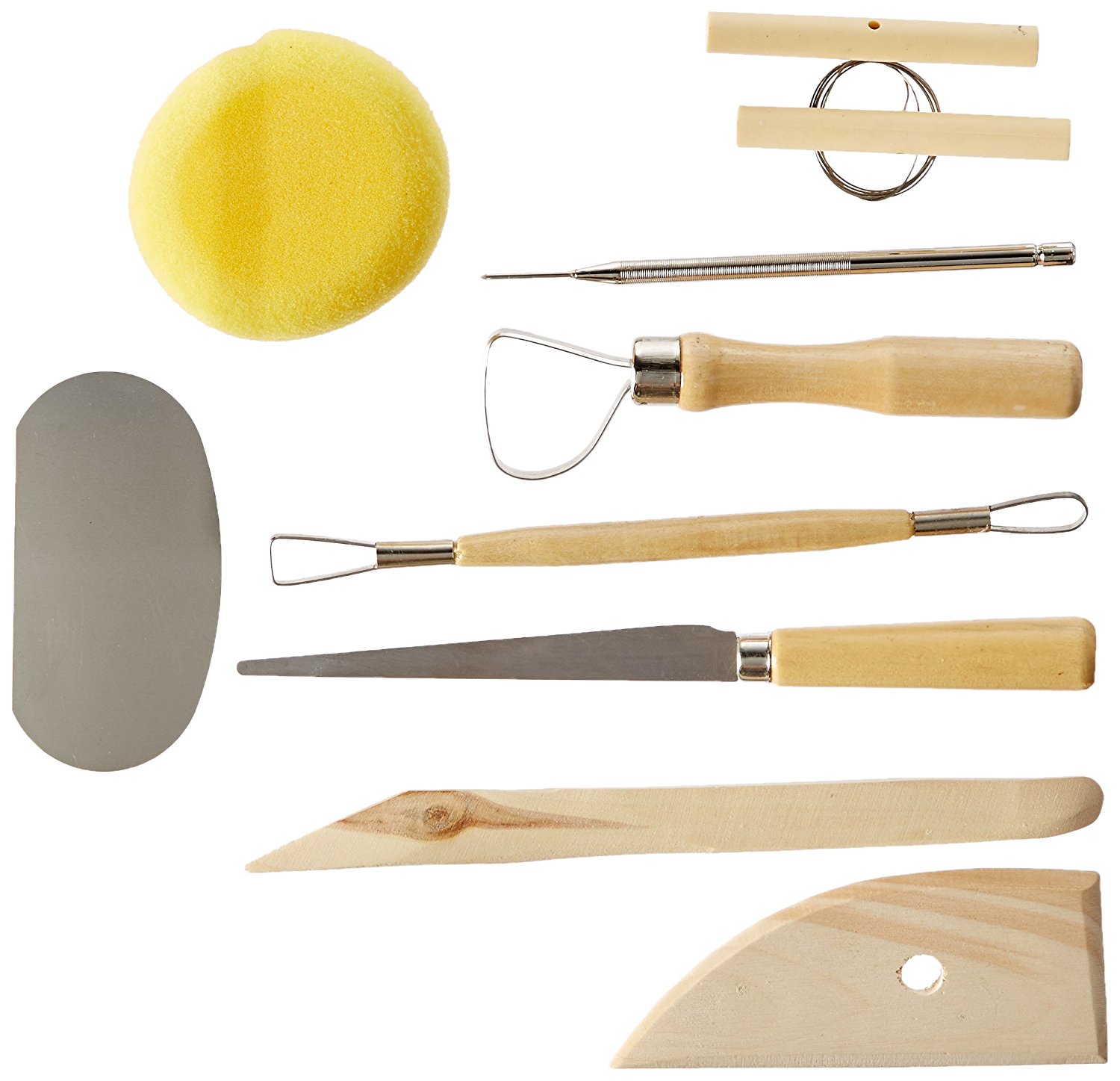 Alvin & Co. CS260 POTTERY TOOL KIT 9pc SET, Basic tools for the