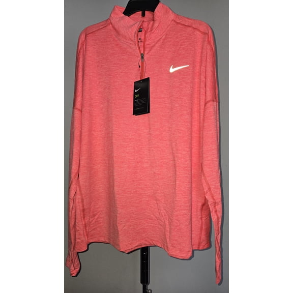 BRANDED WOMENS SIZE L NEON PEACH LONG SLEEVED ATHLETIC PULLOVER NIKE AJ4660-850
