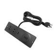 thumbnail image 1 of Toma De Corriente Integrada Con 2 Salidas De CA, USB C De 20 W, USB A De 18 W, Cargador De 15 W, Toma De Escritorio Empotrada En Muebles Para Cajón, Mesa Auxiliar, Gabinete,, 1 of 7