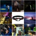 thumbnail image 4 of Lampe Frontale Rechargeable USB à 6 Modes 1000 Lumens, Torche Led USB, Étanche IPX4, Durable 6-8 Heures pour la Pêche, le Camping, la Lecture, la Randonnée, le Cyclisme, 4 of 4