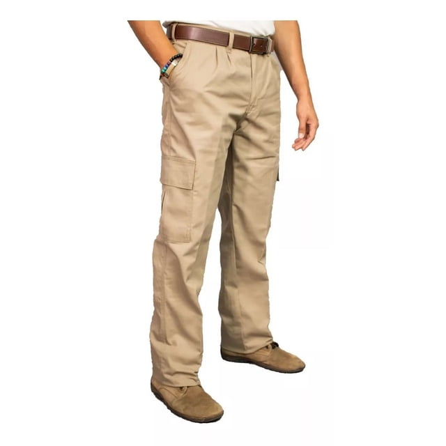 Pantalón Cargo Para Caballero Tipo Comando De Gabardina