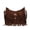 Bronze, variant on Women's Western Fringe Crossbody Bag, Buckle Shoulder Purse, Adjustable Strap Hobo Bag for Casual Commuting & Daily Use(Bronze/One Size)