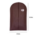 thumbnail image 3 of LEEYNEER Sacs de Robe pour Robes Longue Housse de Robe Sac à Vêtements Sac de Complet pour Rangement de Garde-Robe et Voyage 23.6x39.4 Pouces (Or), 3 of 7
