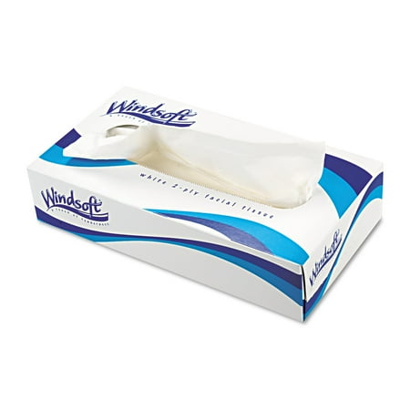 Facial Tissue in Pop-Up Box, 100/Box, 30 Boxes/Carton