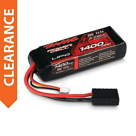 Traxxas Lipo Battery with Hc Connector 1400Mah, 11.1V 3-Cell 25C - Walmart.com