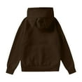 thumbnail image 4 of ManxiVoo Y2K Women Oversized Pullover Hoodie with Soft Cat Ears and Pockets Loose Long Sleeve Cozy Sweatshirt S Size Coffee, 4 of 9