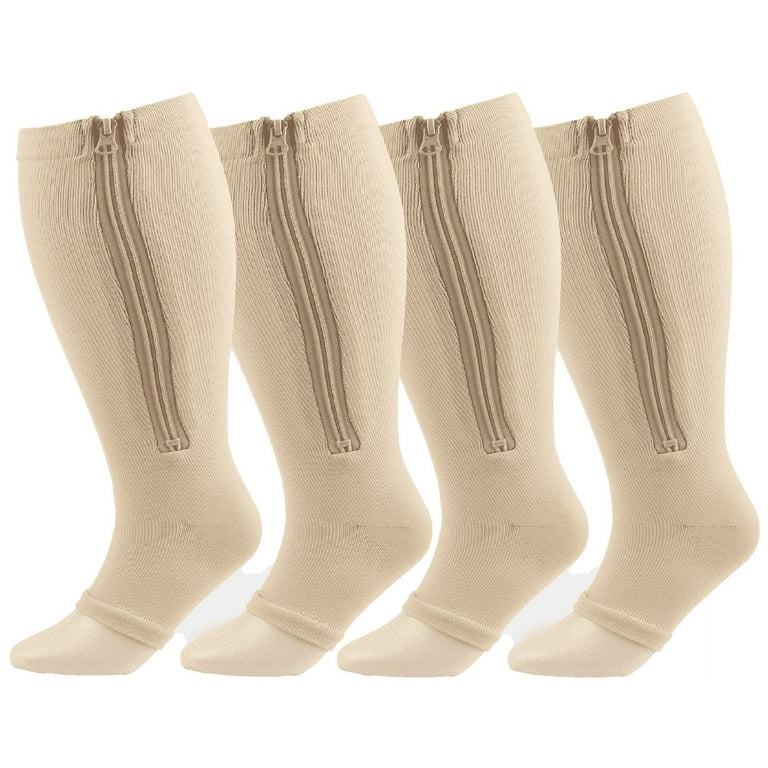 Open Toe Compression Socks Women Men: Plus Size Compression