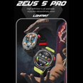 thumbnail image 3 of LOKMAT ZEUS 5 PRO sports outdoor smart watch flashlight compass Bluetooth call compass Fluorescent green, 3 of 5