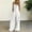 White, variant on Azrian Womens Tops,Women's Sleeveless Overalls Jumpsuit Casual Solid Summer Wide Leg Bib Pants