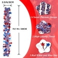 thumbnail image 2 of 4th of July Garland Decorations, 6.56Ft Glitter Tinsel Patriotic Decor for Tree Car Golf Cart Parade Float Bike Party Table Yard Door Boat Indoor Outdoor Holiday Home (Red White Blue Star, 2 Pack), 2 of 6