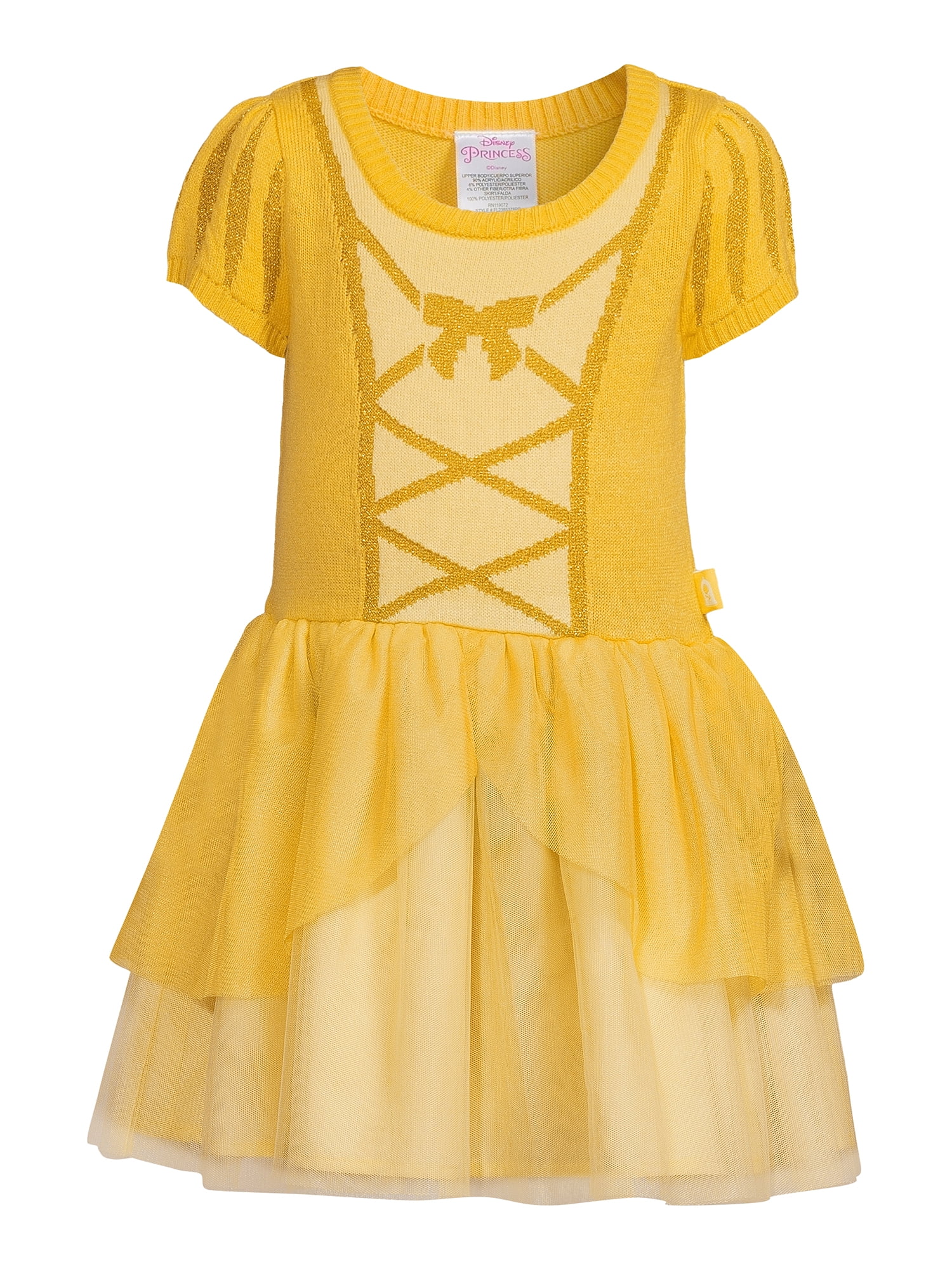Disney Toddler Girls Beauty and The Beast Cosplay Dress, Sizes 12M-5T