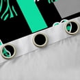 thumbnail image 4 of Homewish Green Eiffel Tower Curtains Pack of 2 (42x84 Each), Romantic Valentines Day Curtains Blackout, Chic Leopard Zabra Print Bedroom Curtains, Black Out Curtains Decor, 4 of 6