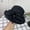 Black, variant on Lady's French Chapeau Summer Sun Hat with Floral Embellishments Wide Brim Netted Beach Suitable Grey One Size