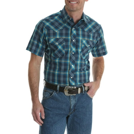 Wrangler Big Men's Short Sleeve Western Shirt - Walmart.com
