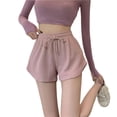 thumbnail image 2 of YTCAMLO Waffle Pajama Shorts for Women Summer Trendy Elastic Waisted Lounge Shorts with Drawstring Loose Cotton Lightweight Sleepwear, 2 of 9