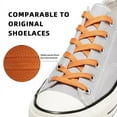 thumbnail image 4 of 3pair Double Layers Flat Boot Shoelaces Strings Orange for Sneakers Adults Kids, 4 of 7