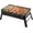17.7x10x11", variant on Portable BBQ Grill, Foldable Charcoal Grill Lightweight Grill for Outdoor Cooking Camping Hiking Picnics Tailgating Backpacking Party (Mini grill with lid(20x11x12"))